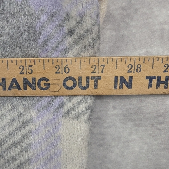 Loft Size Medium NWT Soft Sweater Cream Gray Lavender Loose Turtleneck - Picture 13 of 13